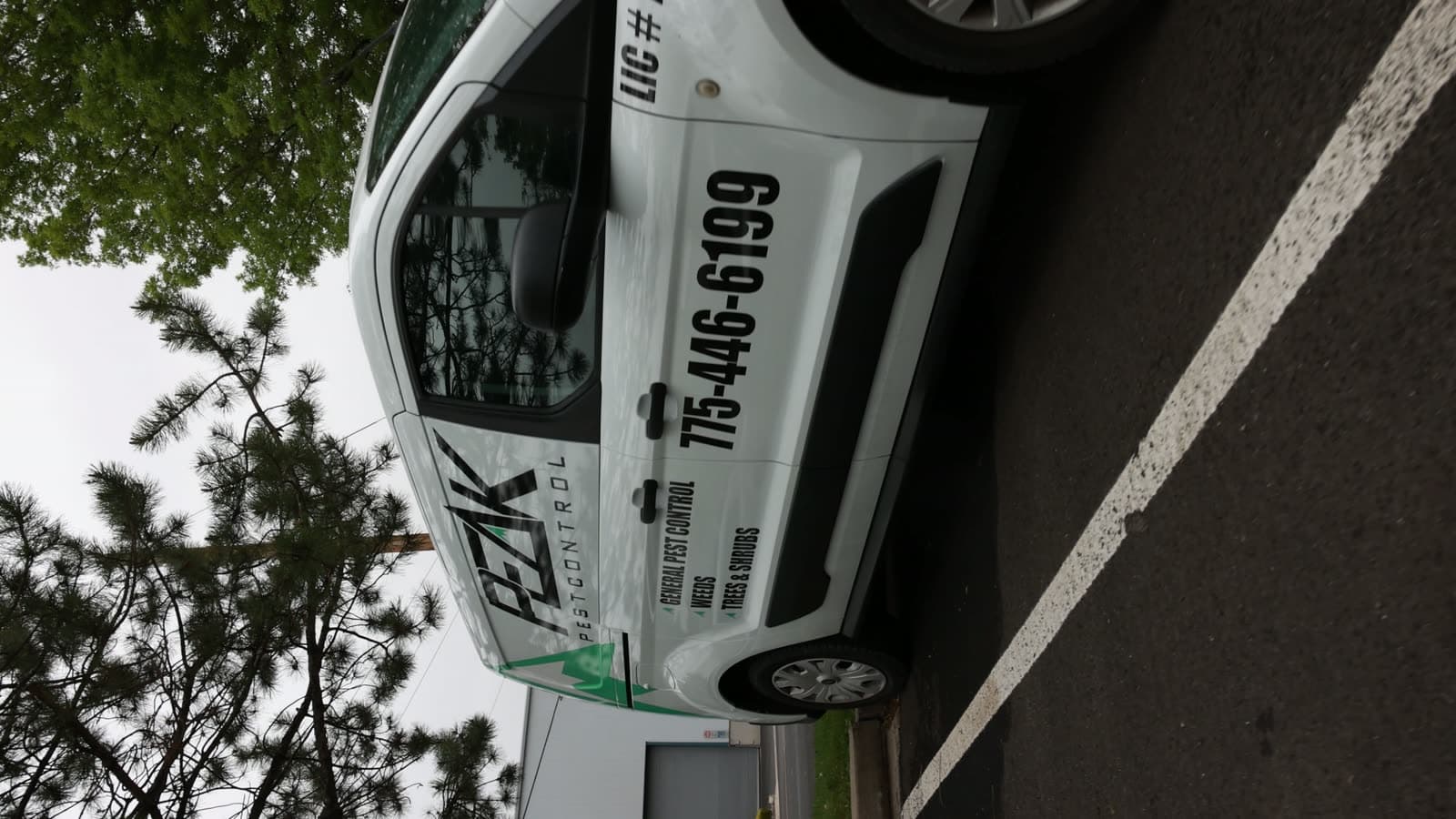 The Peak Pest Control fleet, ready to roll out across northern Nevada